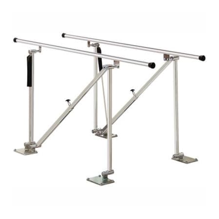 Fabrication Enterprises Deluxe Floor Mounted Parallel Bars, Height Adjustable, 12' L 15-4152